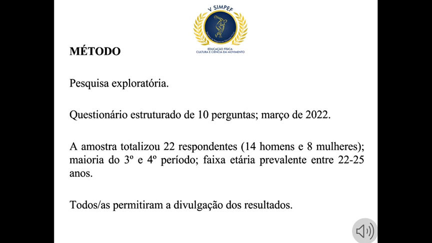 A AVENTURA DEVERIA COMEÇAR NA ESCOLA NÍVEL DE APREENSÃO SOBRE PRÁTICAS CORPORAIS DE AVENTURA NA NATUREZA QUE OS DISCENTES DA UFJF-GV CHEGAM À GRADUAÇÃO